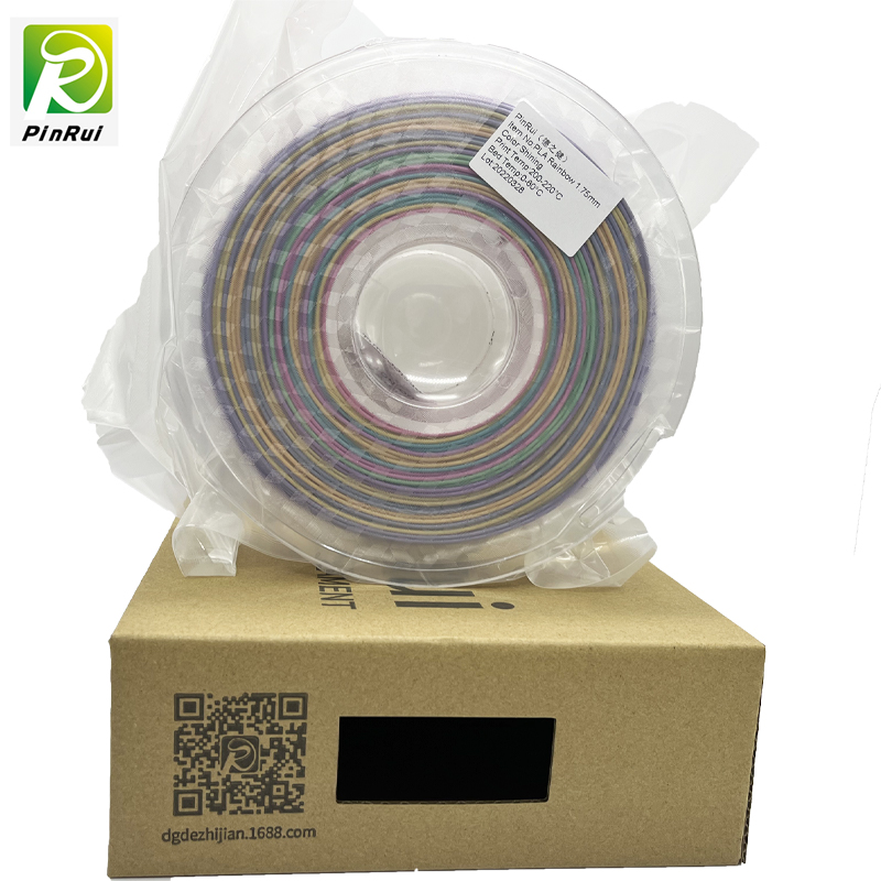 Pinrui Glitter PLA 1.75mm Stampante 3D Filament Sparkle Twinkling Color Rainbow