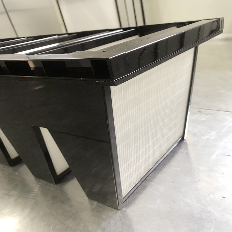 Telaio di plastica F7 di media efficienza 592 x 592x 292mm Mini-Pleated Compact 4 V Bank HVAC Filtro dell'aria HVAC