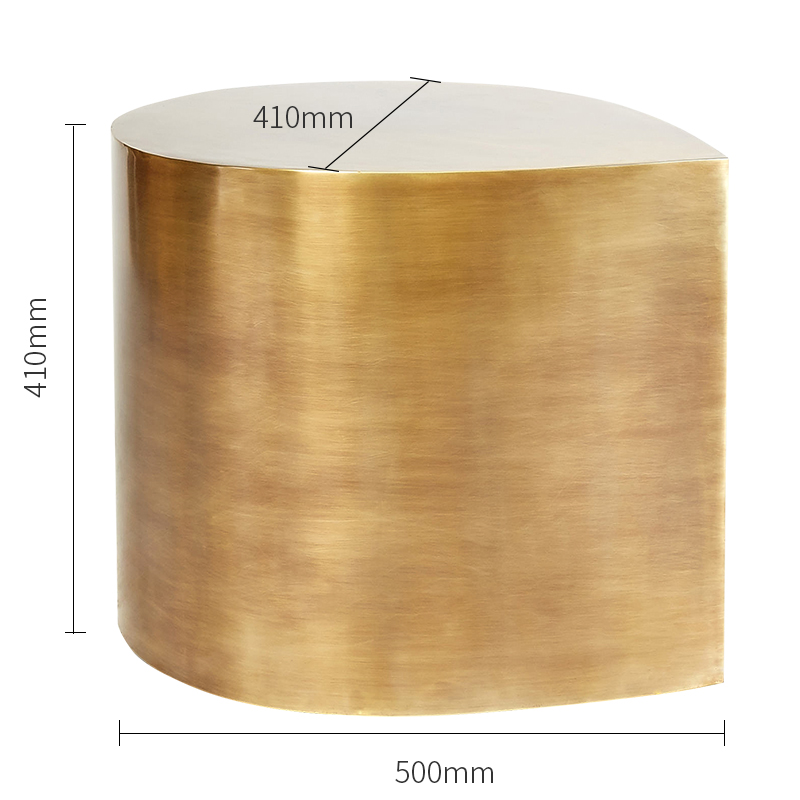 Design petalo Estechetic Tavolino di lusso Set 4 tavoli laterali in oro per soggiorno moderno