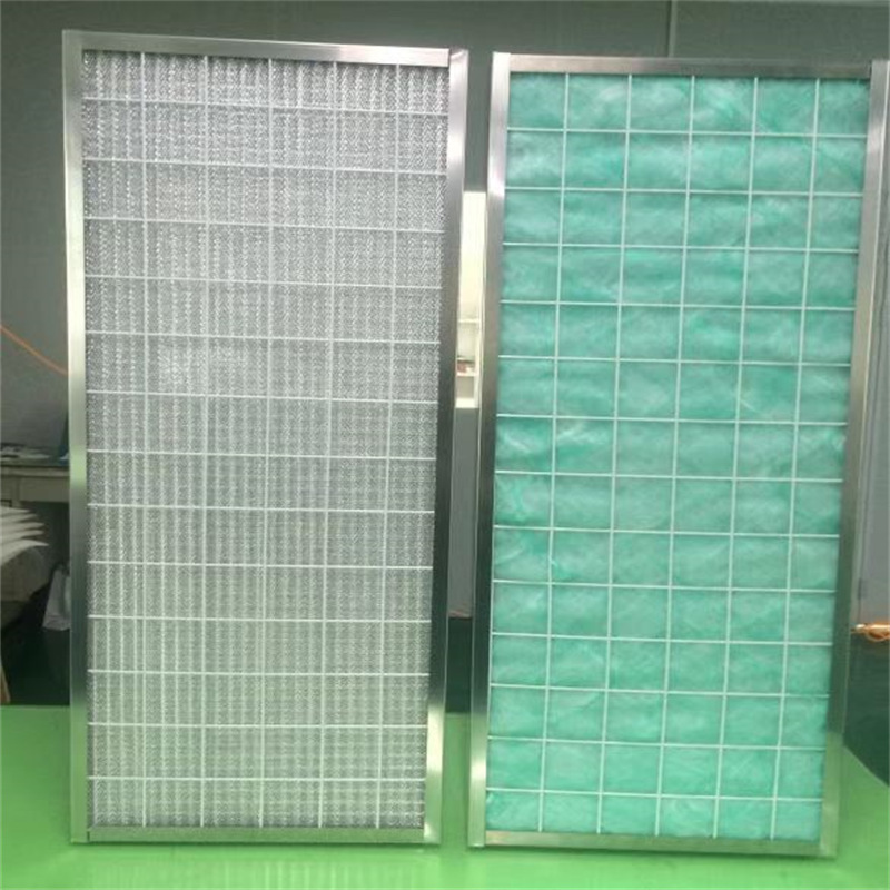 Cappuccio da cucina Commerciale Cappuccio Metal Mesh Grease Filtro/alumino Lavabile Pannello pieghettato Pannello PRE HVAC Filtro