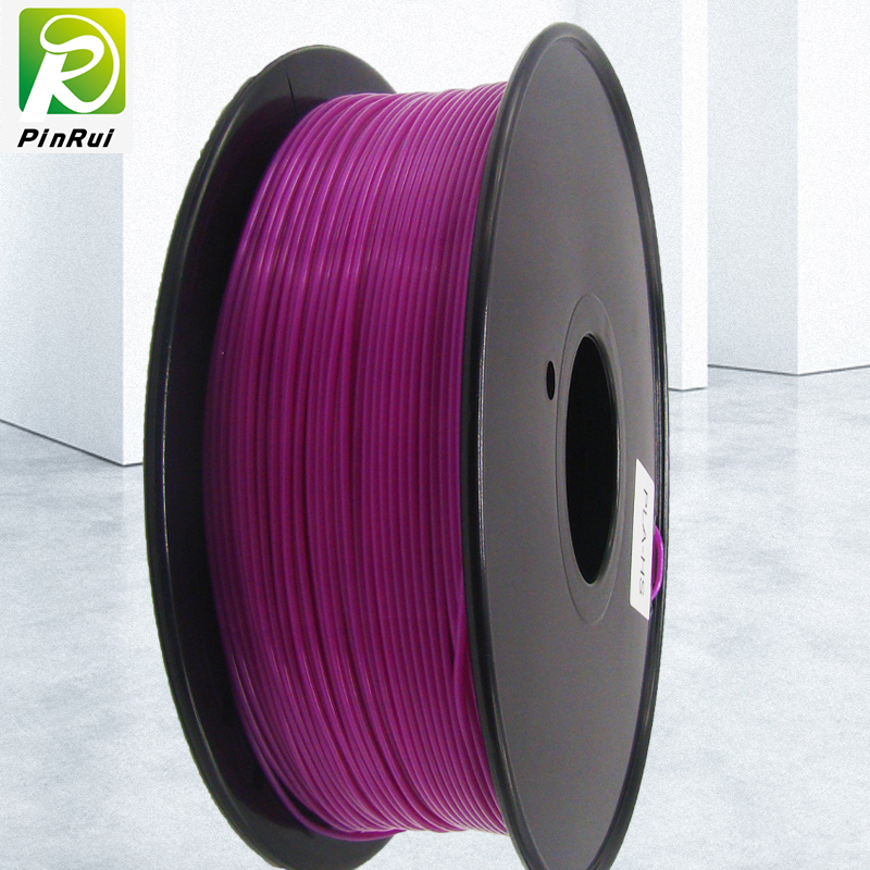 Pinrui di alta qualità da 1 kg 3D PLA Stampante filamento trasparente colore viola