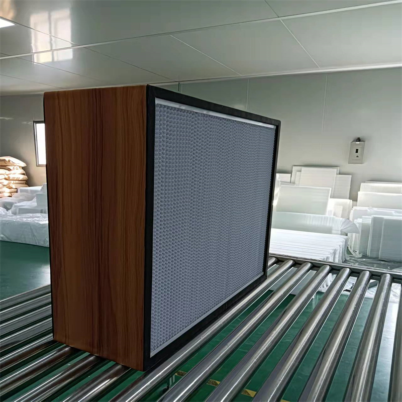 Blocco per grafici in legno Personalizzato Stanza pulita Pleatta profonda Pannello HVAC HVAC Filtro con aria stabile Air Velocity