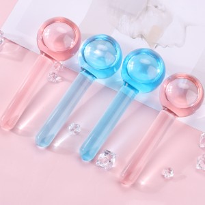 Massaggio per il viso Globi Globes Ghiaccio Rullo Globs Globs Rullo facciale Massaggiatore per la pelle fredda Utensili da massaggio facciale per viso e collo