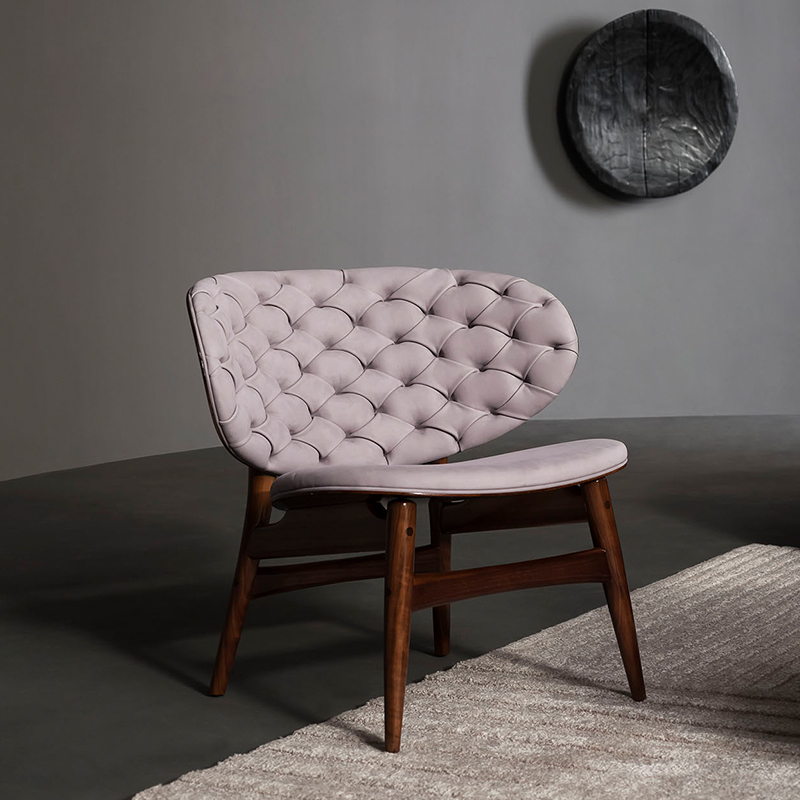 Design moderno di alta qualità High Back Accent Chair Sedia di lusso in vera pelle di divano per soggiorno