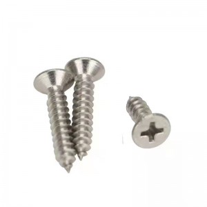 201 testa a testa svasata in acciaio inox a vite a vite auto-tocco a testa piatta a vite auto-tapping a vite personalizzata auto-tappatura auto-tappatura