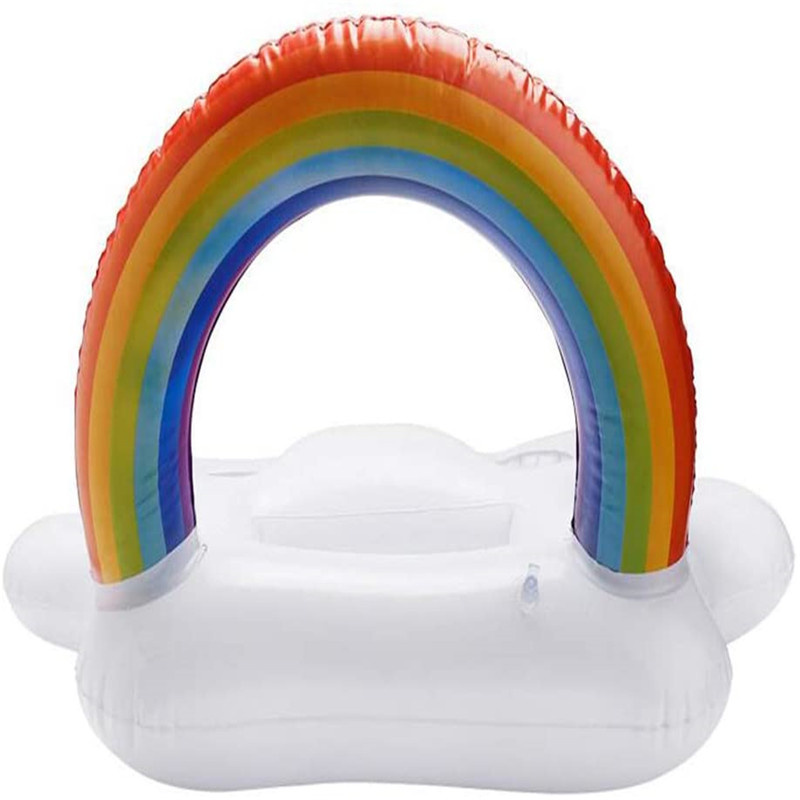 Bere barra di frutta bar, arcobaleno gonfiabile galleggiante, drink cloud bevanda portabicchieri per piscina