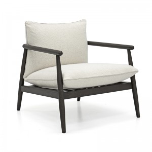 Nordic Modern Chaise Minimalista Tessuto progettato in tessuto singolo Sedia accento per soggiorno