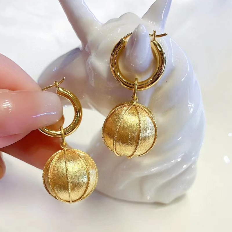 Gioielli tuochen 18k oro giallo pronto per la spedizione orecchini per le donne