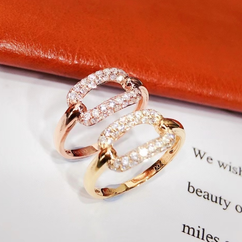 10k 14k 18k oro solido anello in oro quotidiano gioielli in stile style anello dinozze per le donne