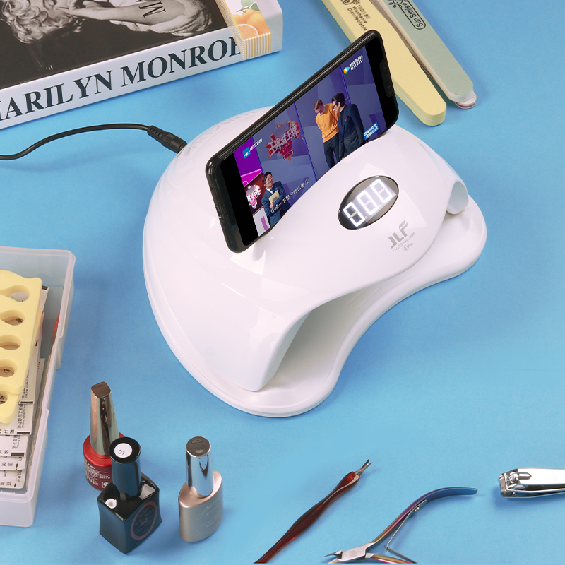 Macchina per fototerapia pernail art con supporto per telefono cellulare JLF5Plus