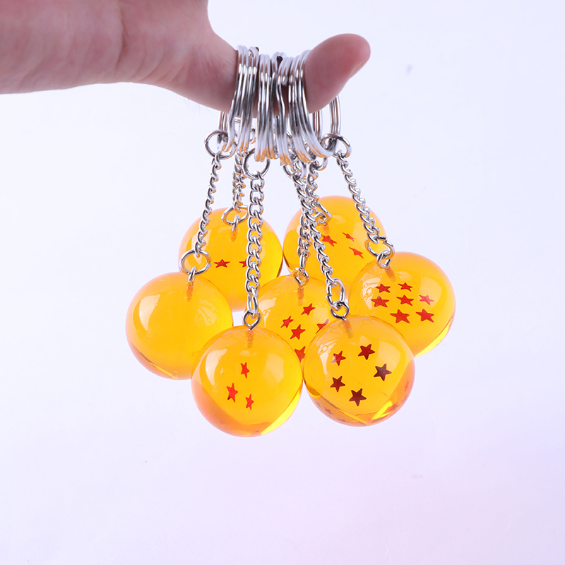 Dragon Ball Z 7 Stars Balls 2,7 cm Pvc Figure Toys Keetchain Star Dragon Ball Z Keyring Fumetts Collection Nuovi regali per bambini