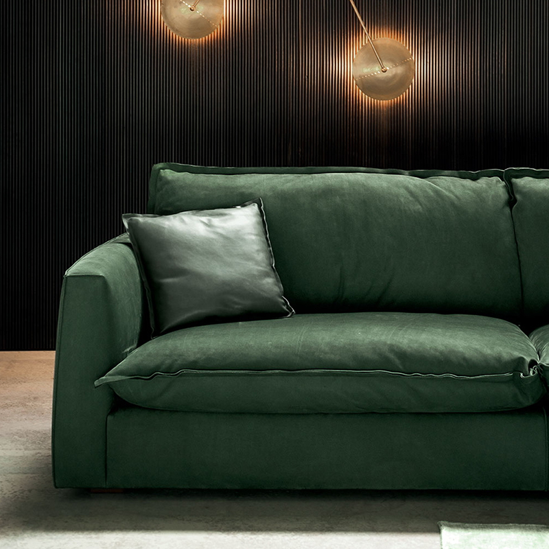 Design italiano Baxter moderno divani in pelle di lusso per soggiorno