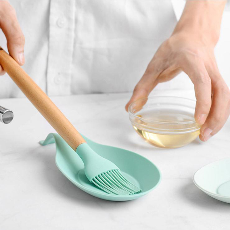 Porta cucina resistente al calore all'ingrosso a forma di mandorle a forma di mandorle.