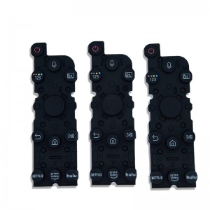 Remoto TV in gomma TV in gomma a silicone a silicone a silicone con logo stampato OEM.