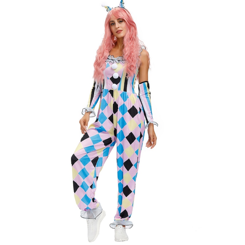 Carnival Clown Costumes Circus salt guanti da 3 pezzi set