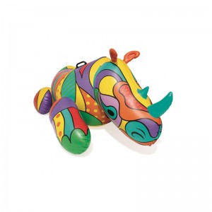 Cultura pop Rhino gonfiabile per le feste estive giocattolo per viaggi in giro con manici pesanti