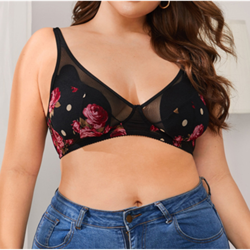 Stampa rosa Sexy One Piece Plus size Lingerie Wholesale