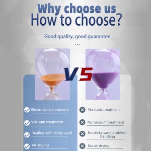 Cucina di fornitura di fabbrica levigata 25 30 60 90 minuti decorazione di smalto per clessidranaturale clessista