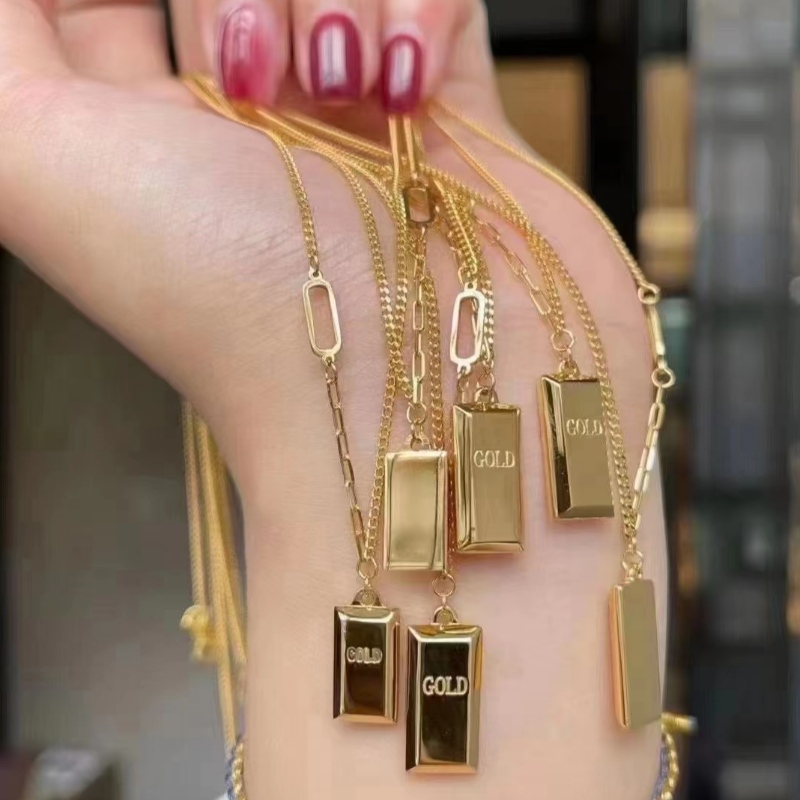 Nuova stile di moda 999 5g Technology Gold Collana per ragazza