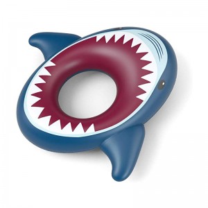 Spalancati di squalo piscina Float Shark Anello dinuoto Ride su piscina per bambini giocattoli per bambini adulti