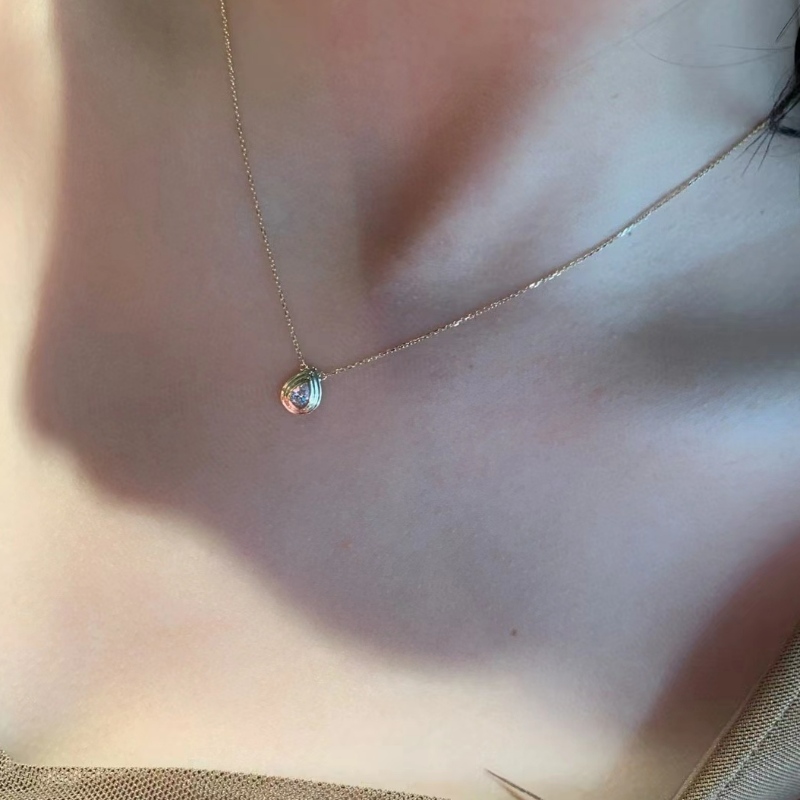 Water gocce di gioielleria tuochen, ciondolo principessa, 18K/14K/10K Oro giallo con gioielleria