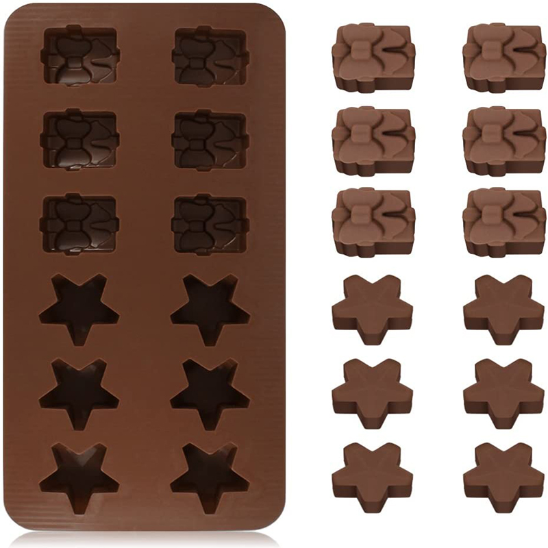 Stumpi di cioccolato a forma di stella silicone di alta qualità