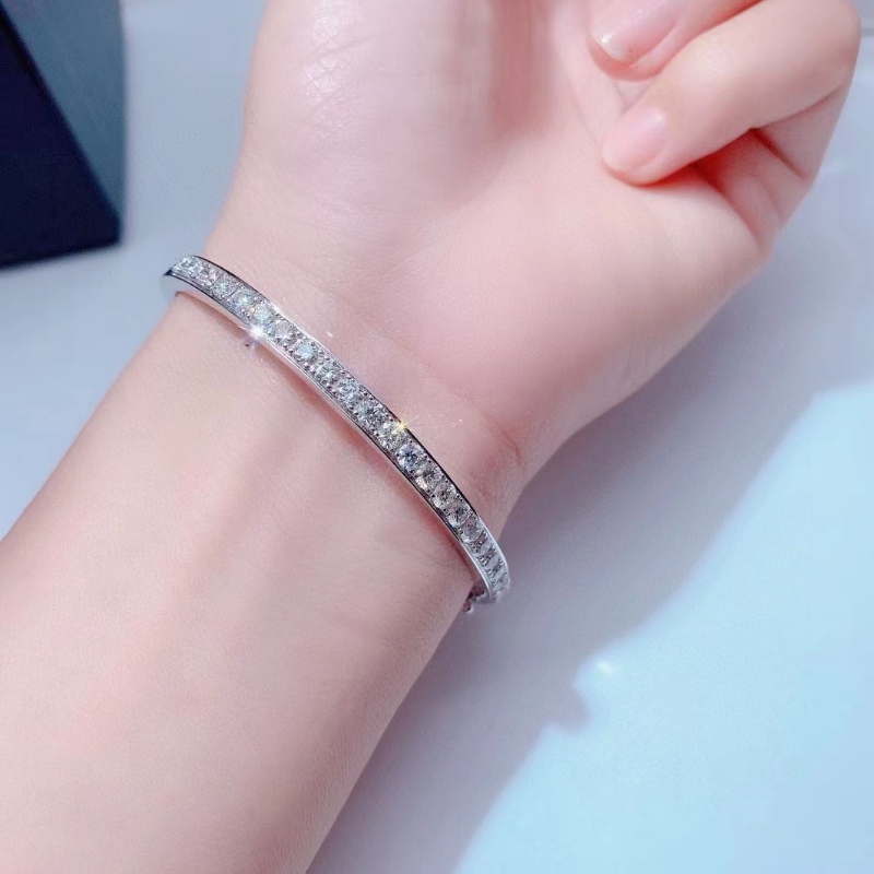 Gioielli tuochen Custom 18K oro con braccialetto di pietra di diamanti per ragazza