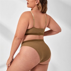 Set di lingerie a push up semplice da donna comoda set reggiseno set sexy biancheria intima