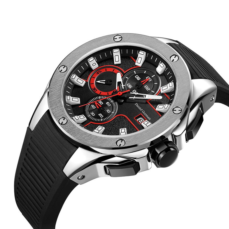 Daniel Gormantop Brand Luxury Sport Watch Men Watches Military Cint Blue Rubber Cint Automatico C Orologi RM2205