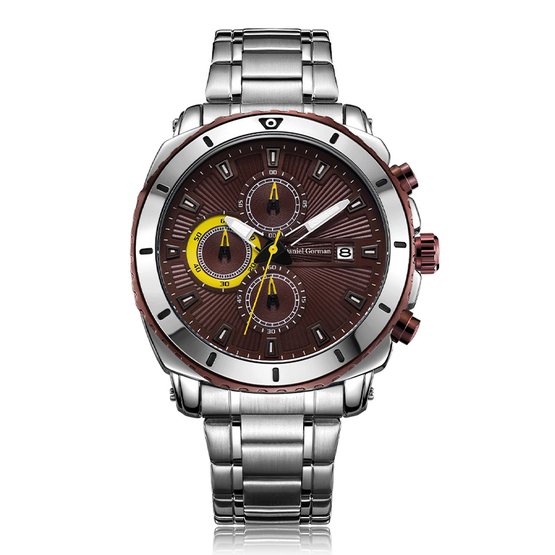 Dniel Gorman in acciaio inossidabile inossidabile inossidabile quarzo oem marchio orologio da polso orologio da polso personalizzato da polso da polso