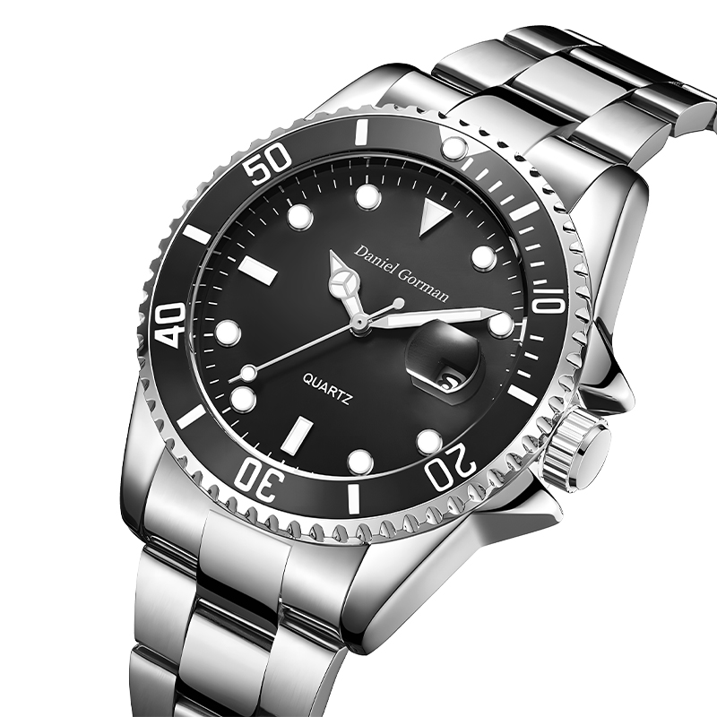 Daniel Gorman di alta qualità da uomo Sports Watch Waterproof Classic inossidabile cinghia in acciaio inossidabile Fashi