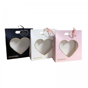 Flower Box Love Hand Box Paper Bottle Boxaging Box Boxaging Box Folding Cartone Materiale di imballaggio floreale