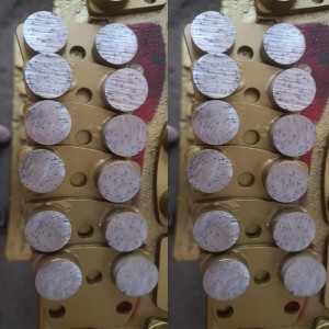 Settore 2 cilindri diamante disco 30#/eliminata vecchia macinatura di vernice/use su superfici in cemento