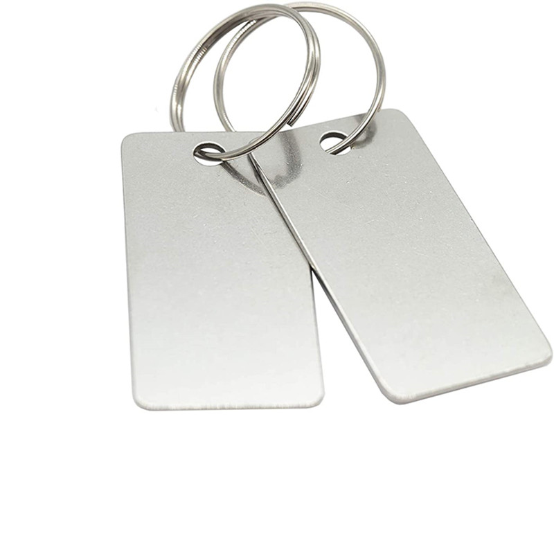 Collana tag per cani in bianco stampato con collana a catena in alluminio hip hop stile militarenome canenome tag ID Personalità metallica ciondolo ...