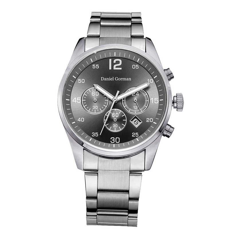 Daniel Gorman RM2210 Nuovo design Hot Sell Band Leather Band Quartz Twist Platinum Ginevra Luxury Men Watches