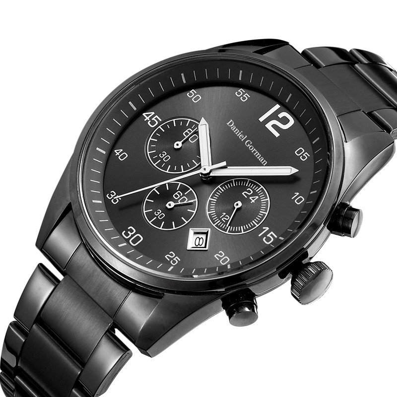 Daniel Gorman RM2210 Nuovo design Hot Sell Band Leather Band Quartz Twist Platinum Ginevra Luxury Men Watches