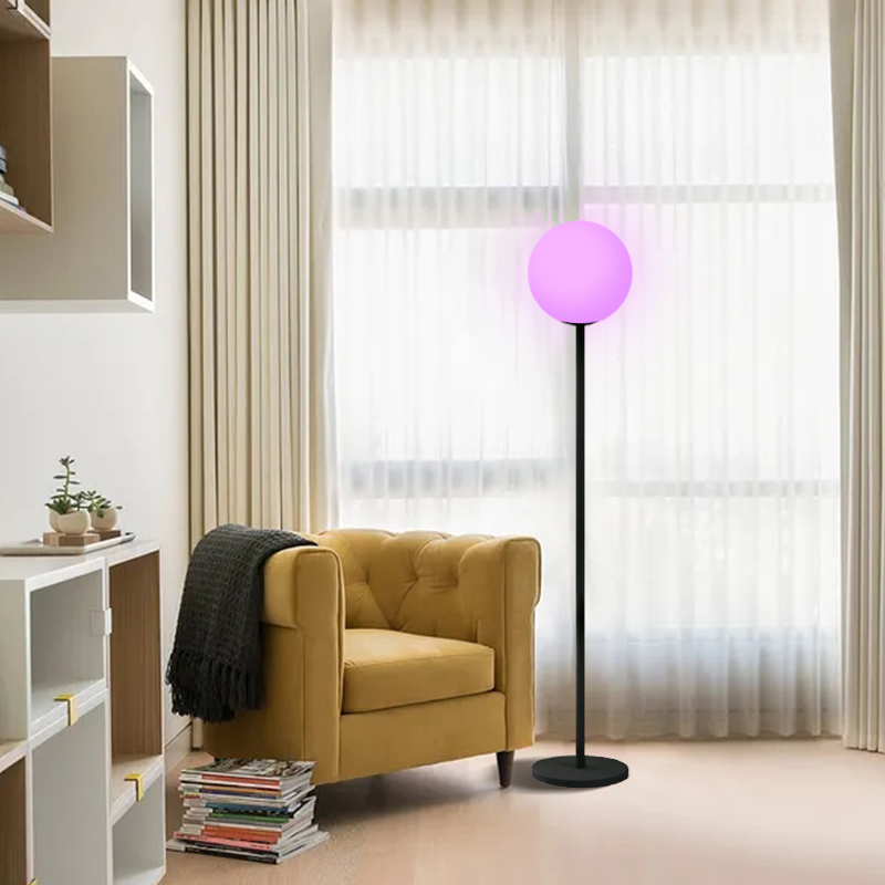 Moderna lampada da pavimento RGB con dimmer per soggiorno camera da letto Hotel Study Decor lampada da pavimento dimmerabile con telecomando