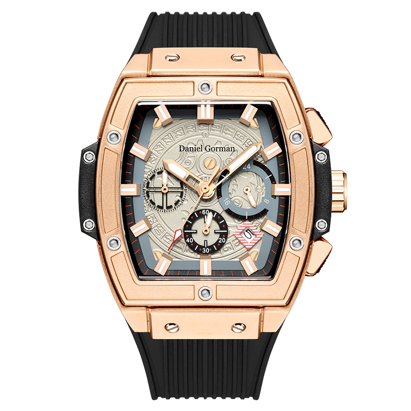 Daniel GorMango13 Brand Waterproof Watch Men \\ 'clock Sports Sports Leisure Unico Quartz Luxury Square Men \\' S Watch