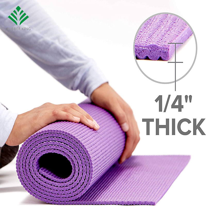Tappetino da yoga premium con imbracatura portante di mappeti yoga, al verde acqua, 72 pollici x 24 pollici x 1/4 pollici di spessore
