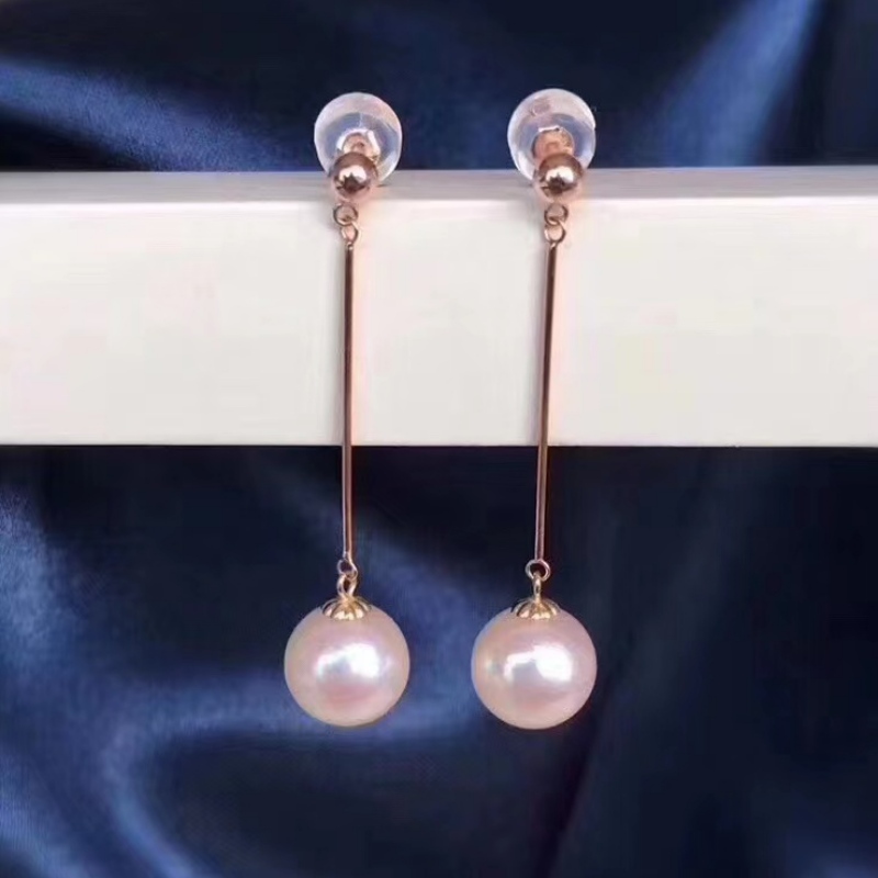 18K/14k/10k/9k Oreno di perle d'oro pronto per la spedizione