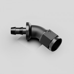 Un flusso pieno a flusso pieno ininterrotto la chiusura a spinta a barb termina un raccordo