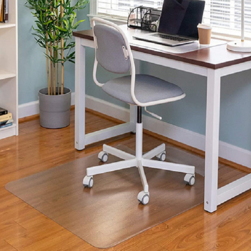 2022 Amazon Hot Sale Chair Mat per protezione per pavimenti in legno trasparente PP Office Sedia tappetino