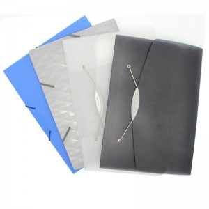 Sacca per documenti a pulsante di plastica di dimensioni pp per la scuola e l\'ufficio