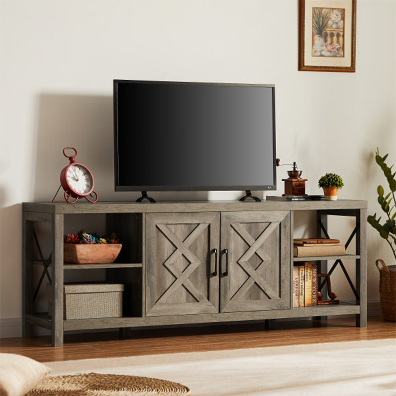 Gabinetto TV in stile retrò, armadietto per la fattoria, console multifunzione
