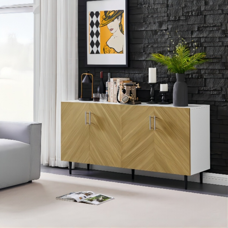 Moderno moderno mobile TV in stile minimalista, armadietto, console multifunzionale