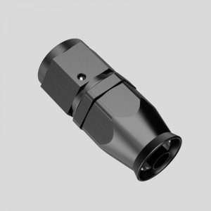 Raccordi di estremità del tubo flessibile girevole in alluminio PTFE una donna dritta