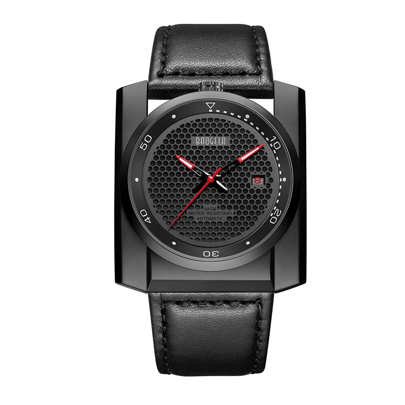 Baogela New Sports Watch Trend Uomini Big Dia Square Men \\ 'S orologio meccanico automatico impermeabile 6775