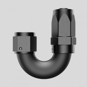 Alluminio a 180 gradi One pezzo Fine Frow Flow Fine AN4 AN6 AN8 AN10 AN12 Raccordi