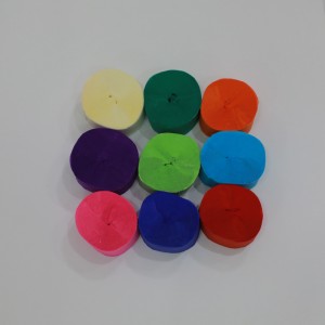 Streamer di carta crepe