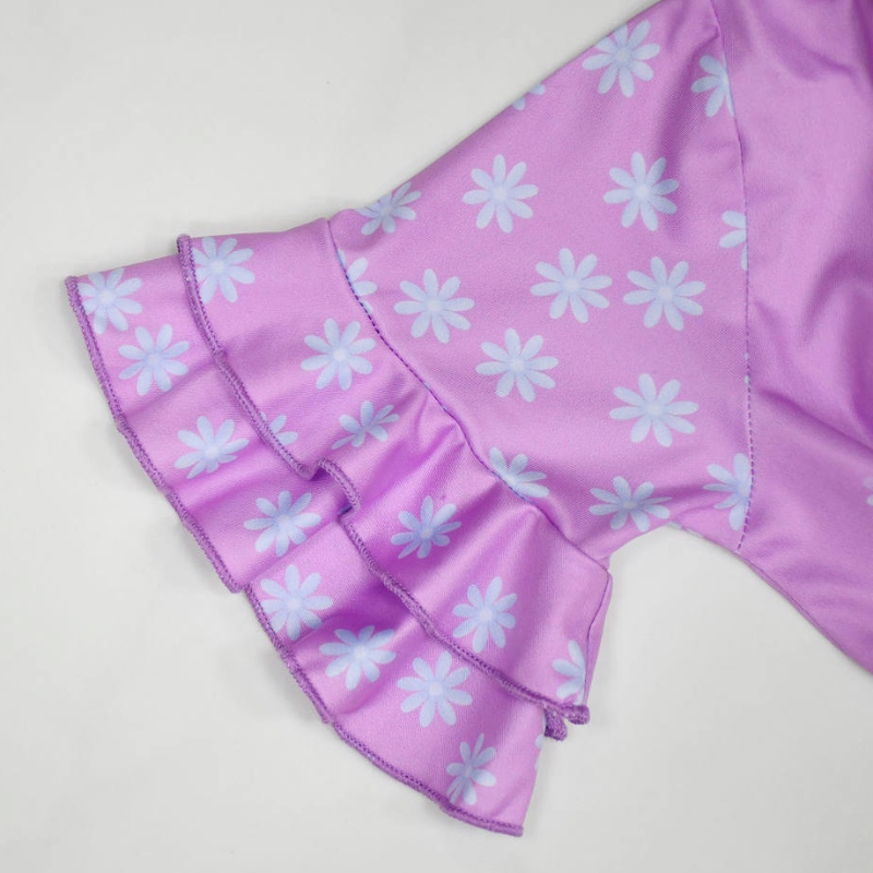 Film TV Cosplay Girls Short Short Flower Ruffles Princess Party Dress Abito Costumi